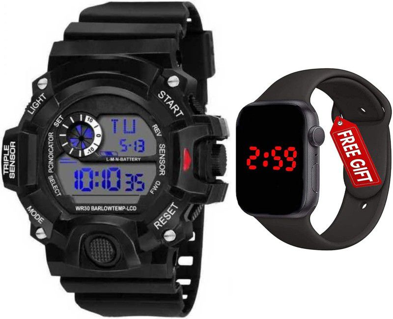 Digital Watch - For Men Brand - A Digital Watch Shockproof Multi-Functional Automatic 5 Color Army Strap Waterproof Digital Sports Watch for Men's Kids Watch for Boys - Watch for Men