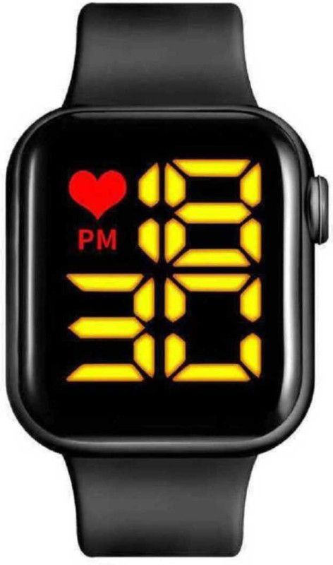Digital Watch - For Boys & Girls New Square Blk Led Watchs for boys for kids