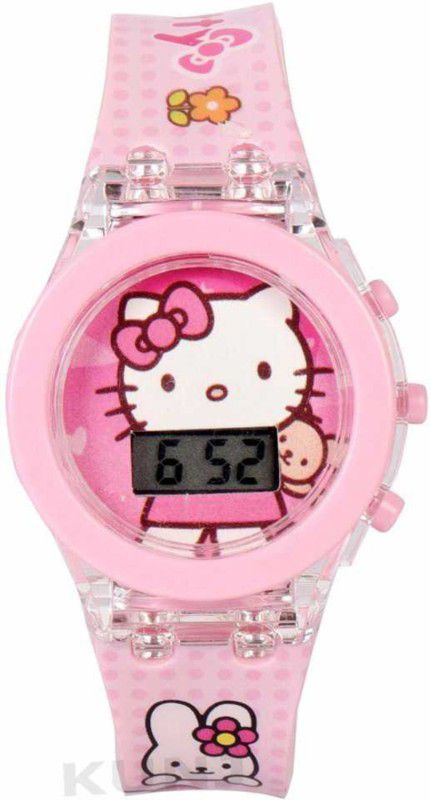 Digital Watch - For Girls Digital Pink Dial Watch for Kids
