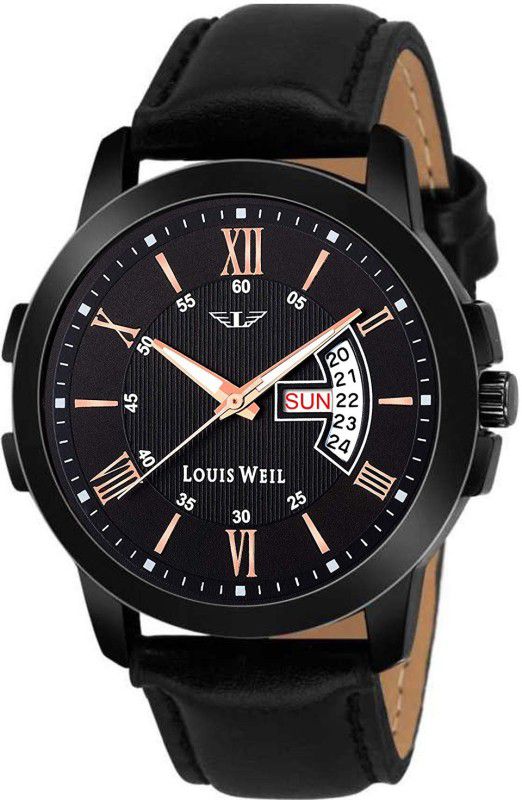 Analog Watch - For Men LWL EXQUISITE 877 ALL BLACK DAY AND DATE