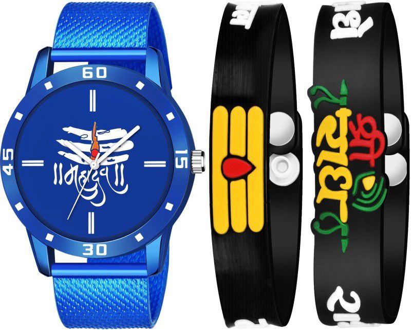 Analog Watch - For Boys 587+001+002 DESIGNER WATCH WITH 2 RUBBER BR COMBO FOR MEN AND BOYS