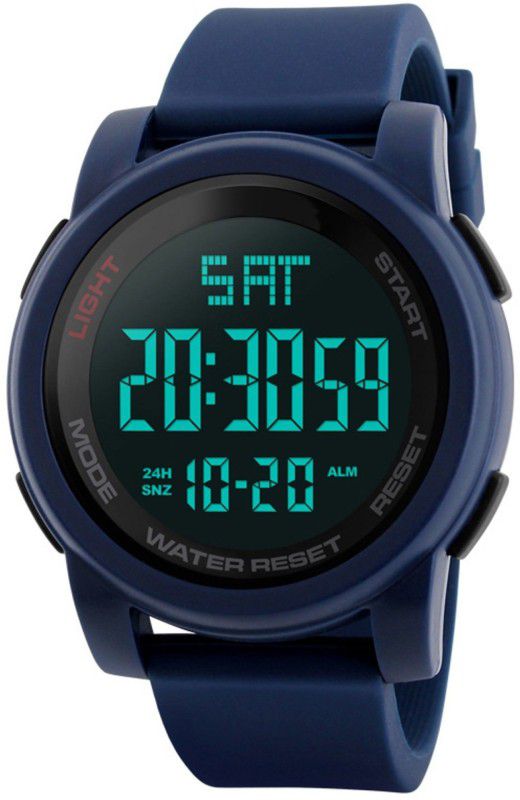 Sports Digital Watch - For Men 1257 Blue Multi-Function Water&Shock Resistance Digital Watch - For Men