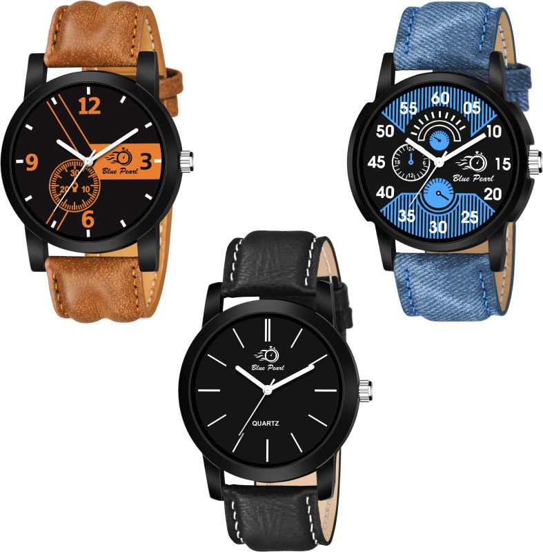 New latest Designer Combo of 3 Analog Watch - For Men R01-R02-R05