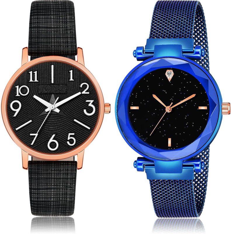 Analog Watch - For Girls New Fashionable 2 Watch Combo For Women And Girls - GM346-GC2