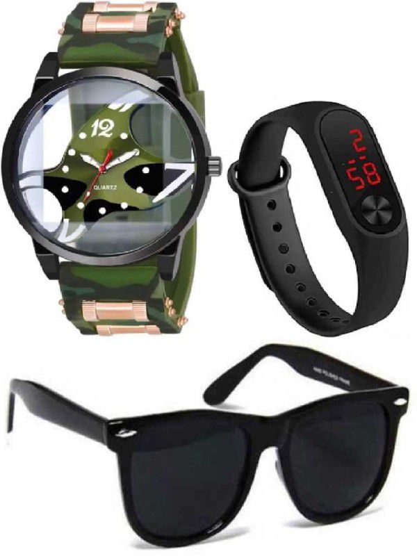 Wedding Analog Watch - For Boys & Girls Green Multi Sexy Watch Silicone Band For New Generation Standard And Sports Look Analog Watch - For Men
