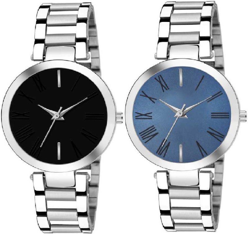 Analog Watch - For Girls New Beautiful Girls Watch Dial Black and Blue Stylish Girls Watches Analog Watch - For Women
