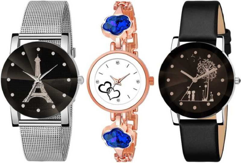 765 New Generation Analog Watch - For Women Royal Look Tree And Heart And Paris in Dial Combo Watches