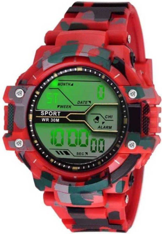 Army Digital Sports Digital Watch - For Men New Latest Digital Red Military Watch