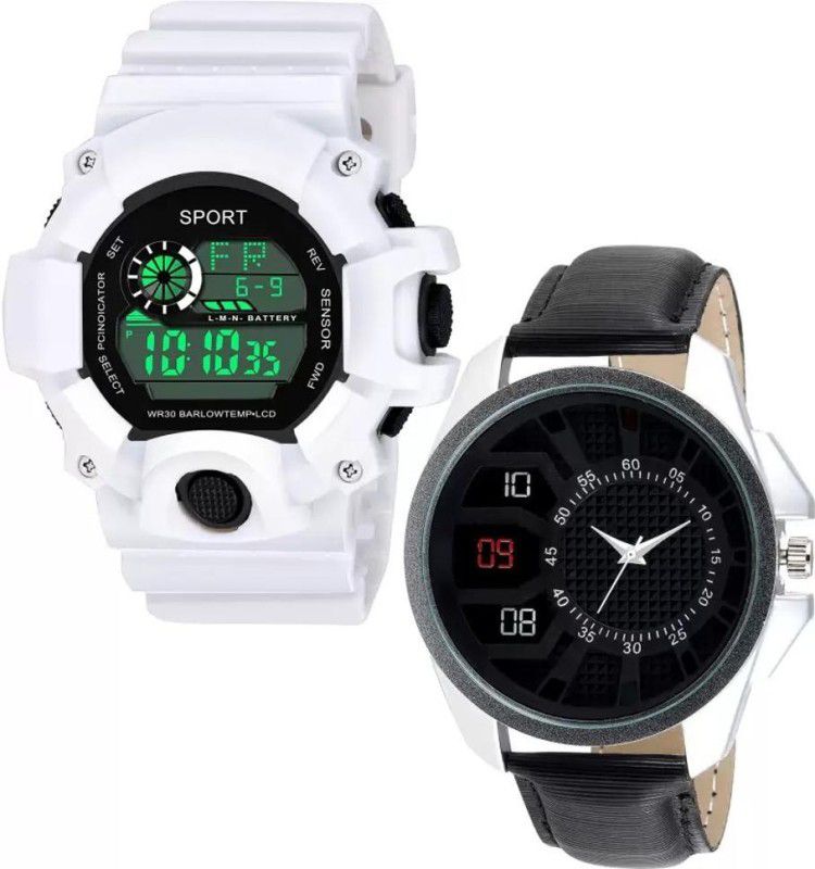 Stylish LED Watch Alarm Date And Days All Front Display & Waterproof Digital Watch - For Boys Trending Digital Watch Latest Generation Smart Looking
