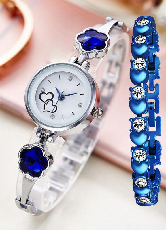 Analog Watch - For Girls Flower Stone With Cosmic