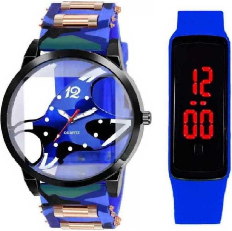 ANALOG Digital Watch - For Boys 21-Blue Sporty look Designer For Boys And Men Analog Watch - For Men