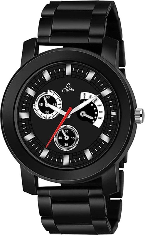 Analog Watch - For Men 1245-BL Luxury DIAMOND Black Watch