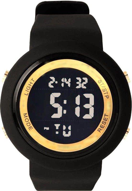 Full Black golden watch Digital Watch - For Men Sporty Gold Ring Digital Watch