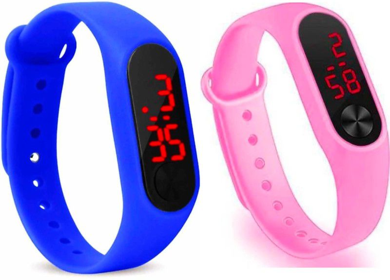 BEAUTIFUL DESIGN PACK OF 2-For Boys & Girls Digital Watch - For Boys & Girls Attractive DIGITAL STYLISH WATCHES-BEAUTIFUL DESIGN PACK OF 2-For Boys & Girls