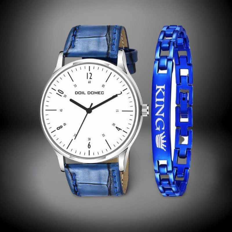 Boys Watches Analog Watch - For Men White Watch With Bracelet Combo Pack