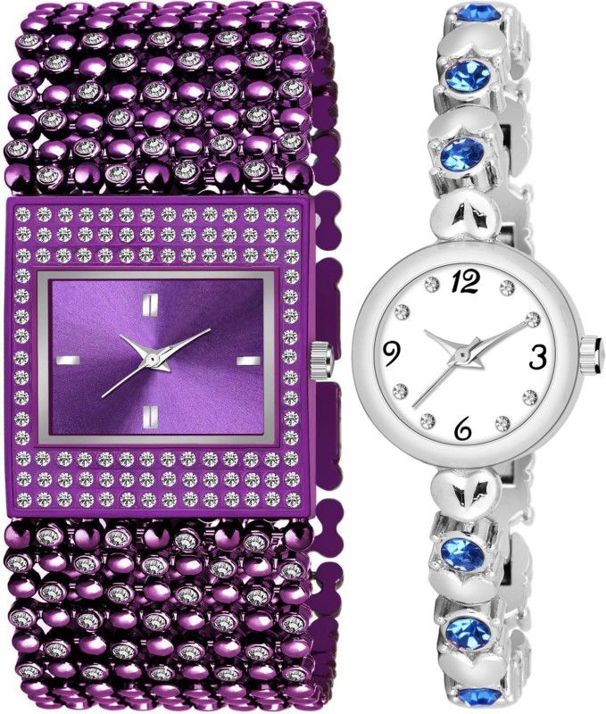gucchea model Analog Watch - For Girls PURPLE WATCH FOR GOIR_620_775 CLASSIC NEW ARRIVAL BRACELET PACK OF 2