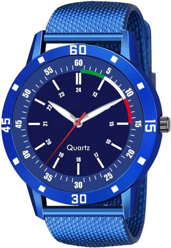 Analog Watch - For Boys New Fancy Blue Dial & Blue Belt Analog Watch - For Boys