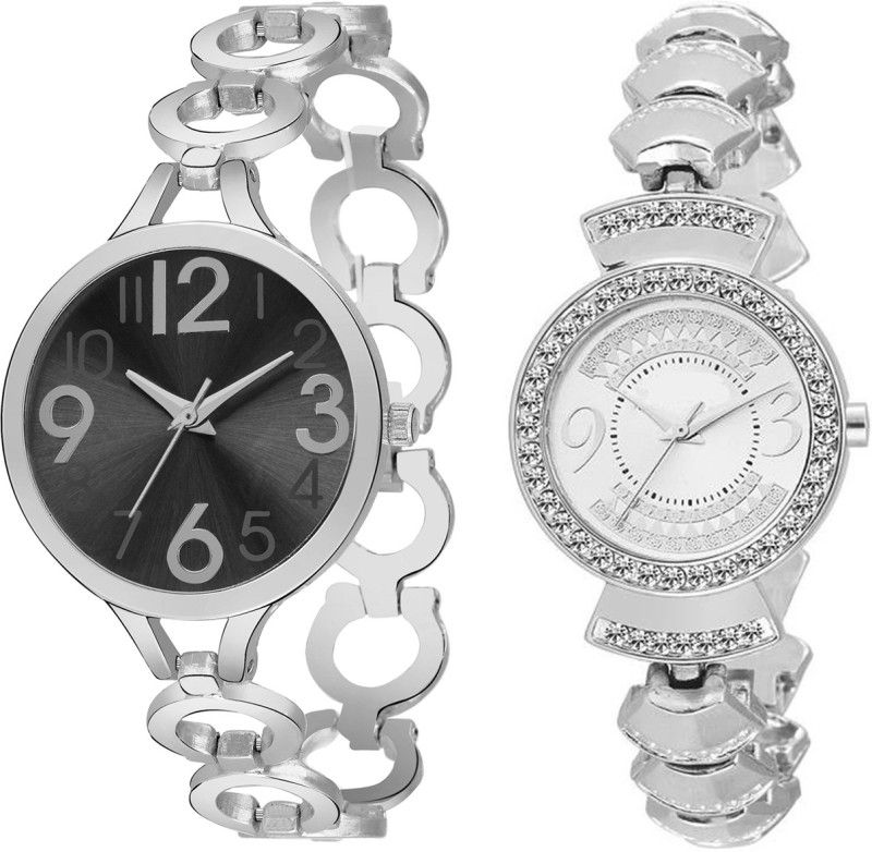 Analog Watch - For Girls Combo pack 2 New Diamond Studded Watch For Girls & Women BB-07461