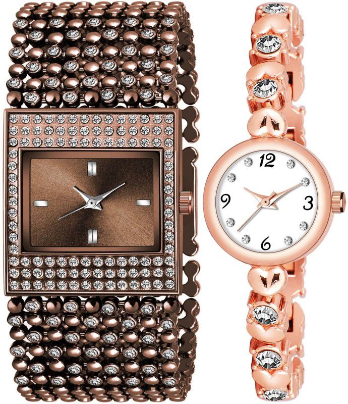 Analog Watch - For Girls watches for girls L_612_779 CLASSIC NEW ARRIVAL BRACELET PACK OF 2