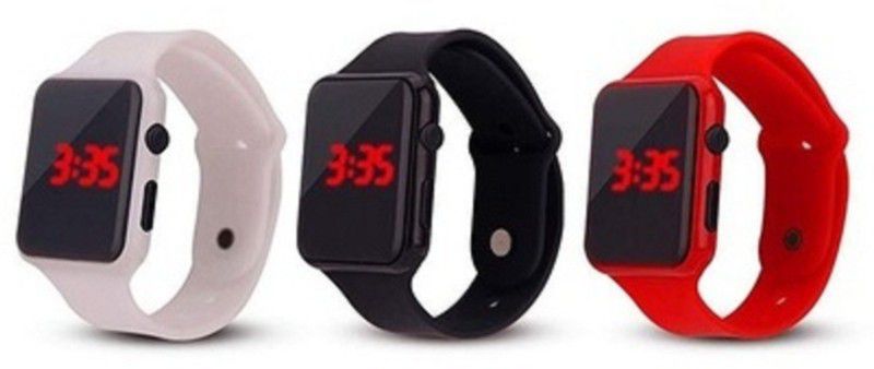 Digital Watch - For Boys & Girls Digital LED Watch Series 4 Combo Pack