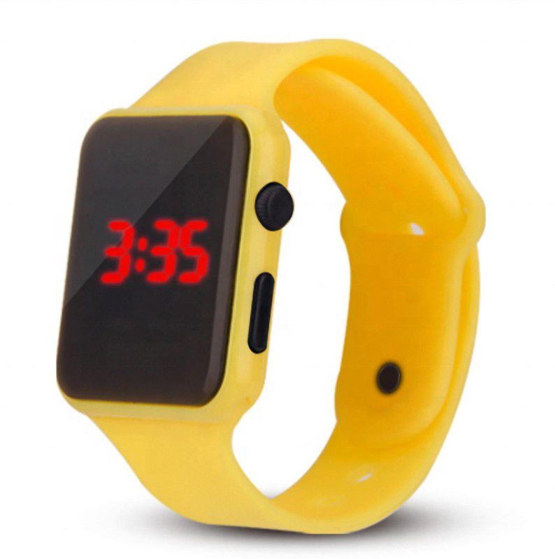 Stylish Digital Watch - For Boys & Girls Digital LED Watch Series 4 M2 Yellow
