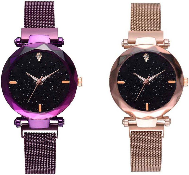Analog Watch - For Women Analogue Multicolor Dial Set Of 2
