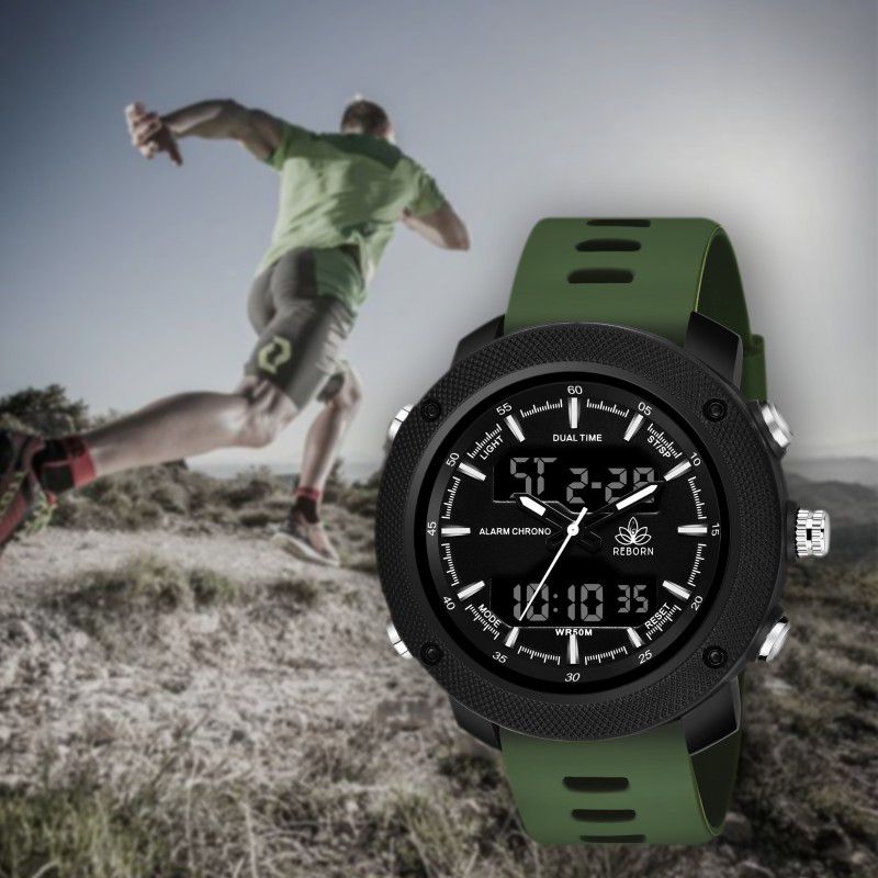 Atteractive Sport Disgener Wrist Analog-Digital Watch - For Men