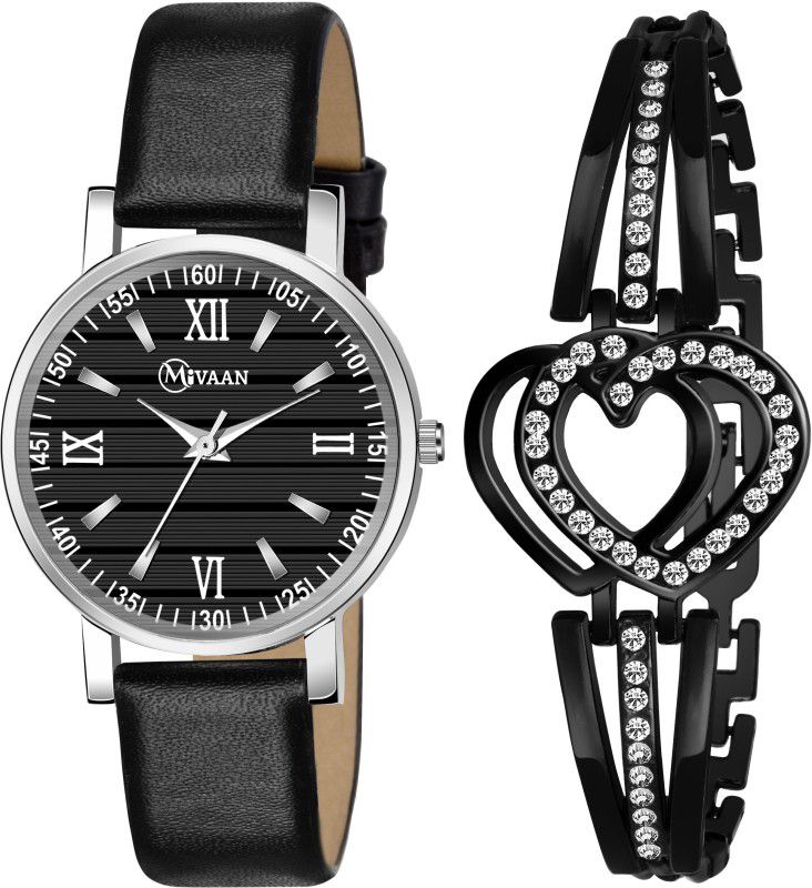 Analog Watch - For Women New Collection Combo Black Stylish Luxurious Style Fancy Bracelet Analog Watch