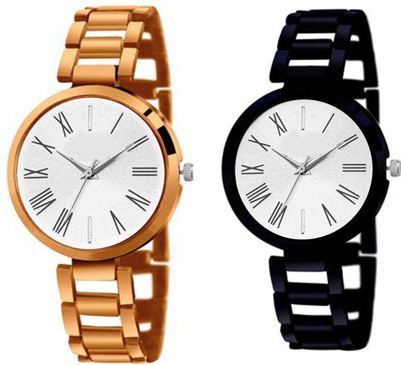 model round shape with white dial colour watch for party wear & causal Analog Watch - For Women