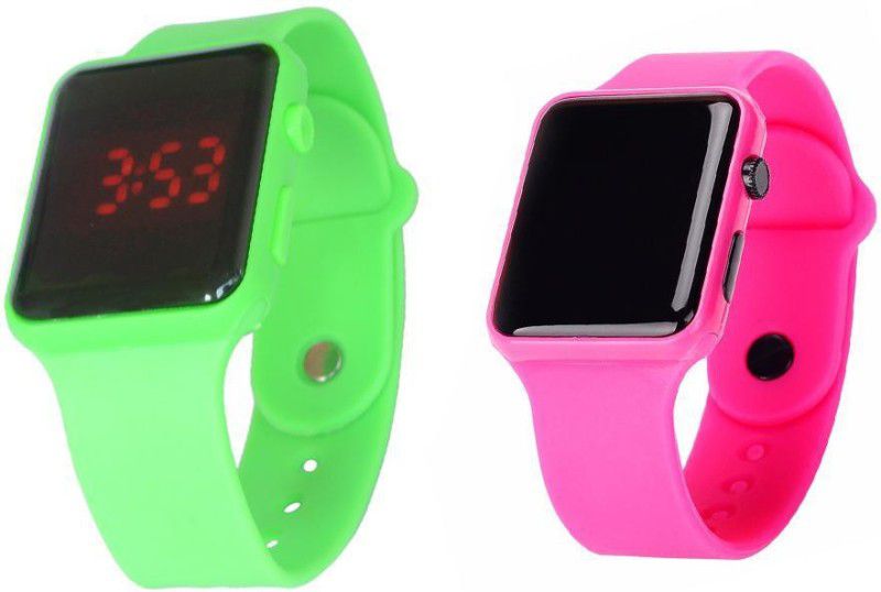 Stylish Professional Digital Watch - For Boys & Girls Latest apple series 4 type digital Combo of Two watch for boys, digital watch for girls