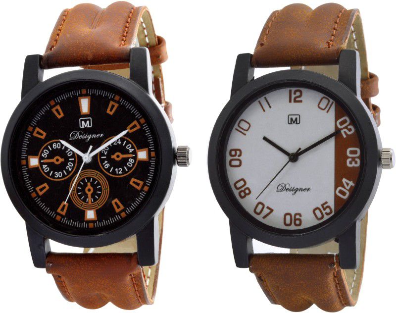 Analog Watch - For Men O-5-23 Analogue Combo of 2 Men's & Boy's Watch Lowest price