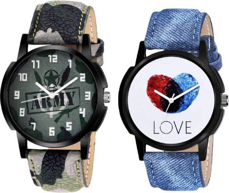 Analog Watch - For Men Casual wear leather straps watch set of two