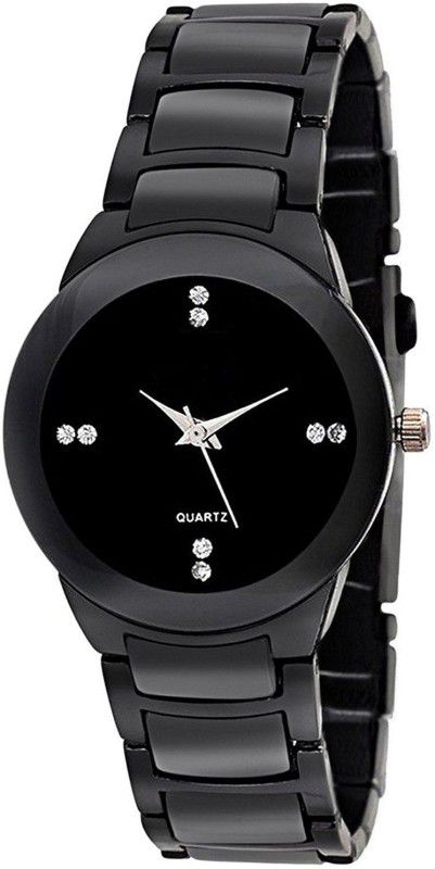 black attractive strap design with style eye catchy dial design attractive professional Analog Watch - For Girls black luxury proffessional women
