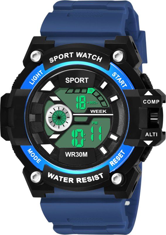 Blue Color Digital Watch - For Men PM4152