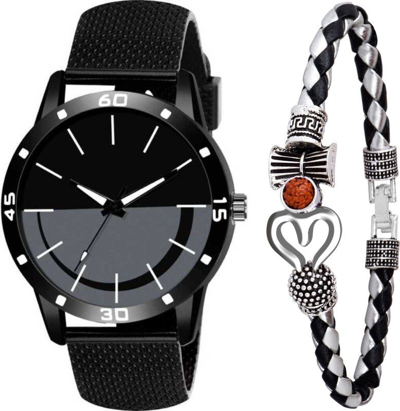Stylish Watch & Silver Om Kadu Combo For Men Analog Watch - For Boys New Arrival Watch & Om Kadu Combo For Men and Boys