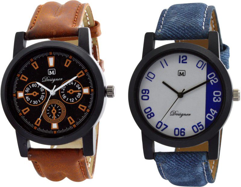 Analog Watch - For Men O-5-24 Analogue Combo of 2 Men's & Boy's Watch Lowest price
