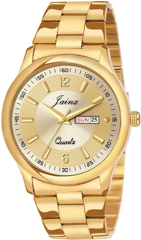 Premium Gold Day & Date Function Dial Analog Watch - For Men JM1133