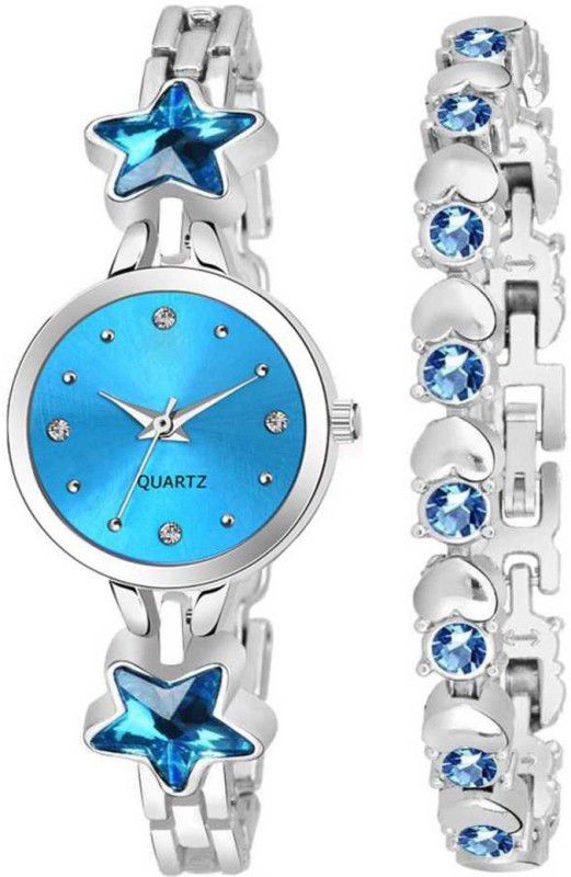 WATCH Analog Watch - For Girls New Arrival Stylish Attractive Ethnic Blue Bracelet Look Analog Watch for Girls Analog Watch - For GIRLS WATCH Analog Watch - For Girls