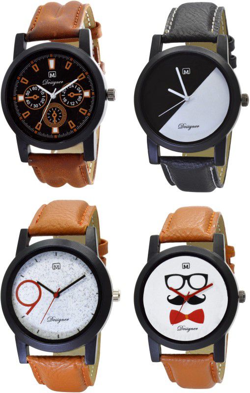 Analog Watch - For Men Multicolor Dial Combo of 4 Men's & Boy's Watch Omi-239