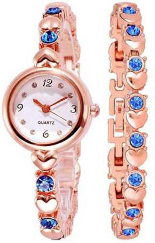 WATCH Analog Watch - For Girls NEW Exclusive Choice Blue Diamond Studded Rose Gold New Analog Watch - For Girls NEW FANCY DESIGN FOR LITTLE HEART Analog Watch - For Girls