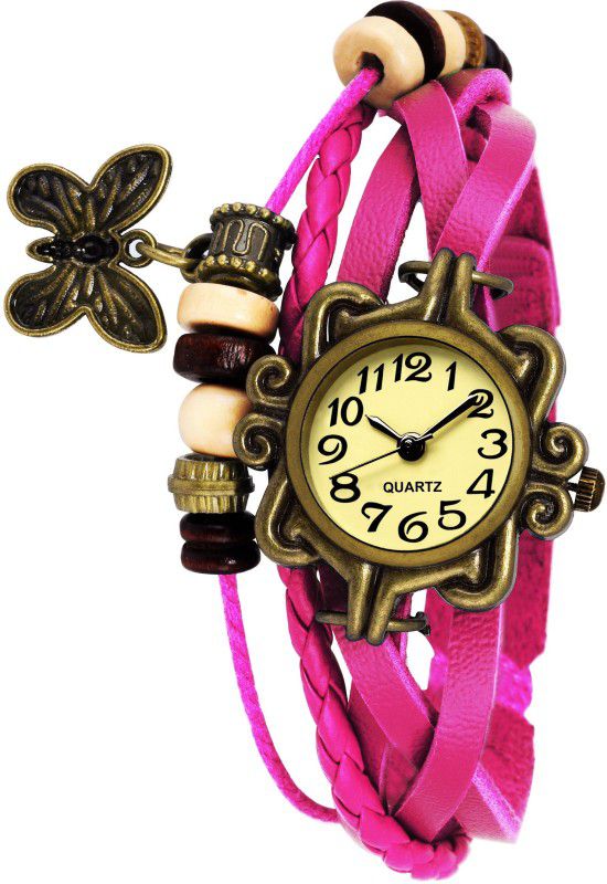 Analog Watch - For Women TY9650 LEATHER BELT VINTAGE BUTTRFLY HANGING WATCH For Women & Girls