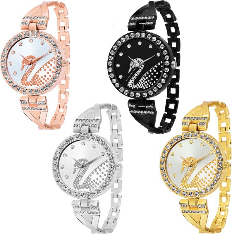 Analog Watch - For Girls Combo pack 4 New Attractive Edition Part-Wedding Adition Analog Watch For Girls & Women OD-07920
