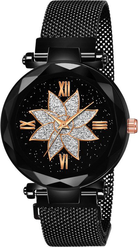 Analog Watch - For Girls NEW LUXURY LOOKING BLACK MAGNET ANALOGUE DIAL BLACK COLOR SPECIAL EDITION WATCH NEW ARRIVAL DIAL DESIGNER TRACK WATCHES FOR GIRLS LADIES WOMEN WRIST WATCH STYLISH WOMEN WATCHES BIRTHDAY SPECIAL WATCHES