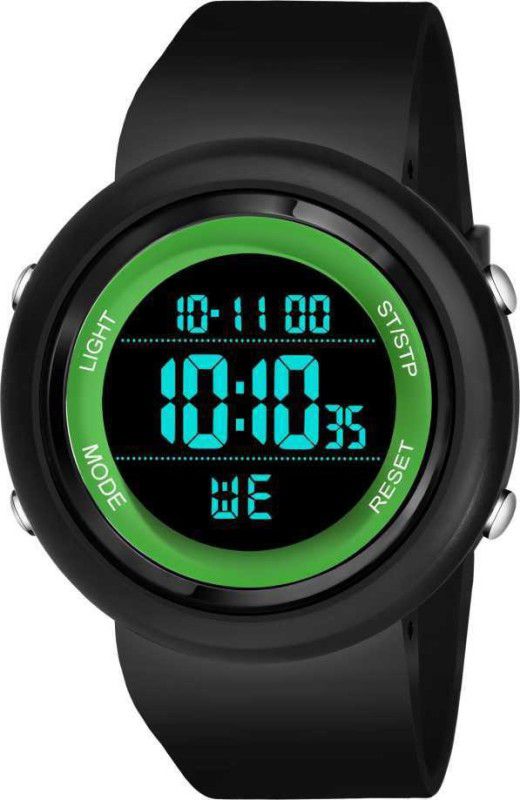 2022 Full Green Round Waterproof, sporty looking watch for Boys Digital Watch - For Boys
