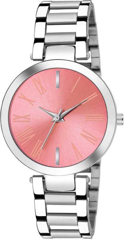 Analog Watch - For Girls Pink Dial Silver Strap Analog Watch - For Women
