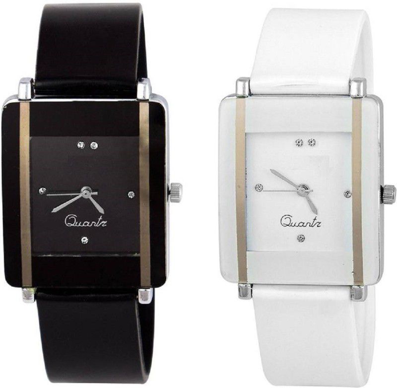 Kava Glory Watches Analog Watch - For Girls Analog WHITE and Black casual & SQARE& Glory style OR party wedding and wrist watch of formal watch and look for girls , women and collage teenagers