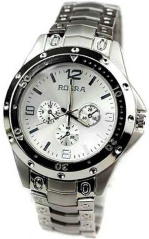 Analog Watch - For Men New Silver Dial Silver Stylish Simple Formal Analog Watch - For Boys & Men