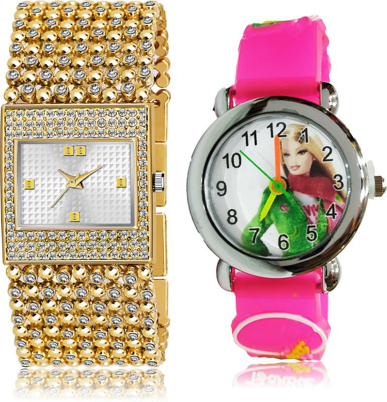 Analog Watch - For Girls Contemporary Casual 2 Watch Combo For Women And Girls - GL288-GC43