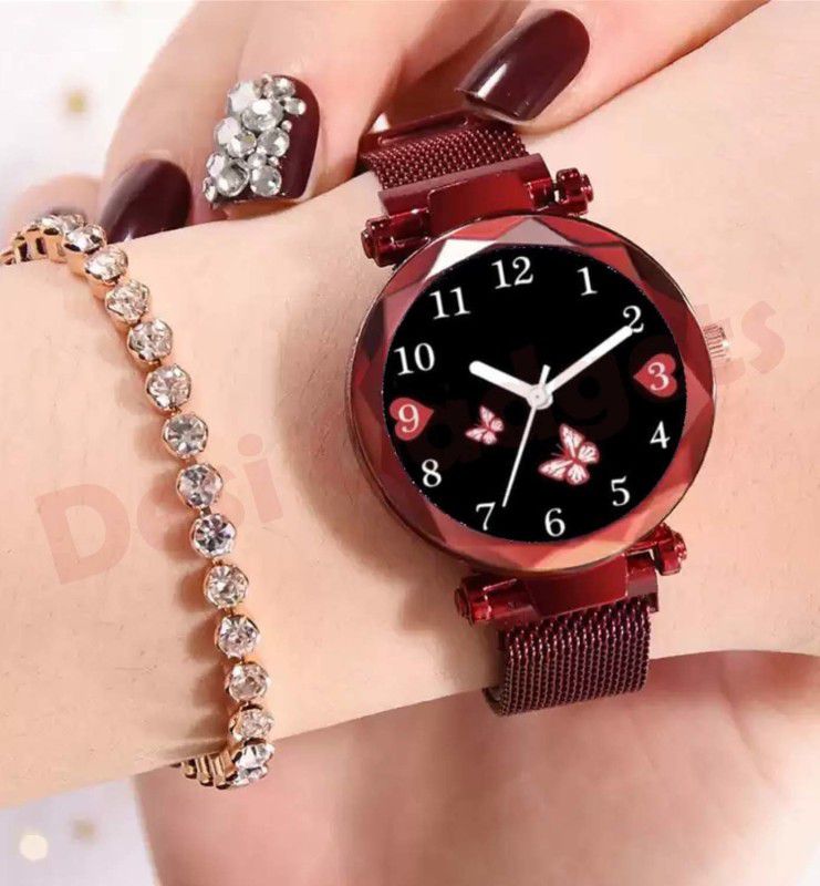 BF Megnet (Casual+PartyWear+Formal) Designer Stylish New For Girals And Womens Analog Watch - For Girls