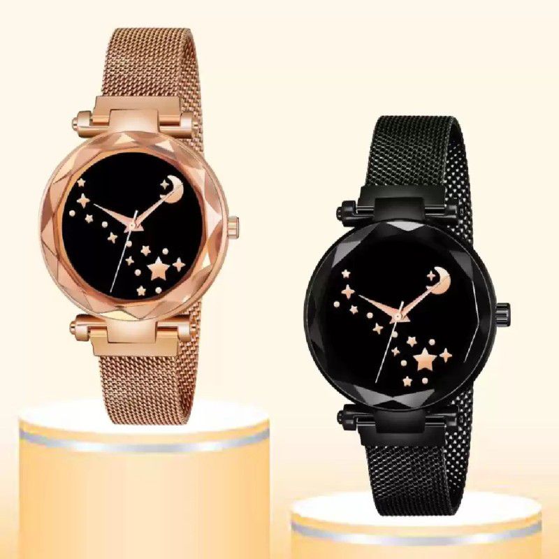 High Quality Attractive Model Moon Style Fancy Watches New Generation Analog Watch - For Girls Partywear Unique Design Stylish New Collection Best Women Watch Lowest Prize